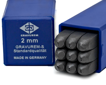 Znaczniki, numeratory CYFROWE 0-9 GRAVUREM-S | 2 MM