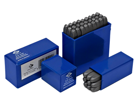 Znaczniki, numeratory LITEROWE A-Z+& GRAVUREM-S | 2,5 MM