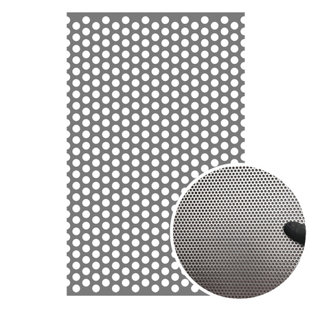 Blacha perforowana OCYNK OCZKO 4 mm PRZERWA 2 mm 1000 x 500 mm Rv 4-6 Gr. 1,5 mm