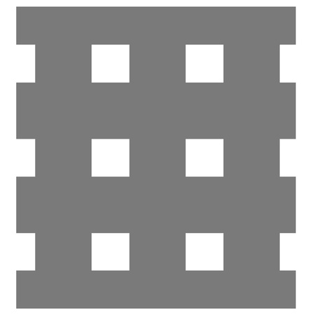 Blacha perforowana OCYNK 10X10 mm PRZERWA 20 mm 1000 x 500 mm Qg 10-30 Gr. 1,5 mm