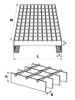 Krata pomostowa WEMA POMOST OCYNK | L - 1000 x B - 1000 | PŁ. 40 x 2 