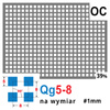 Blacha perforowana OCYNK 5X5 mm PRZERWA 3 mm Qg 5-8 - NA WYMIAR Gr. 1 mm