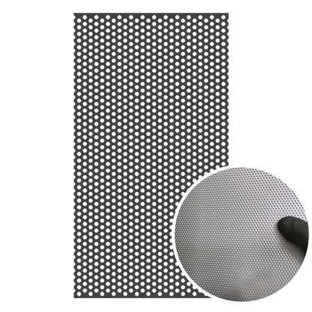 Blacha perforowana SUROWA OCZKO 2 mm PRZERWA 1,5 mm 1000 x 500 mm Rv 2-3,5 Gr. 1,5 mm