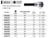 KING TONY Klucz nasadka 1/2" DŁUGA BIT TORX T 50 x 80 mm