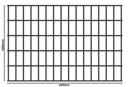 Siatka zgrzewana SUROWA 40 x 20 GR. 3 mm 1000 x 2400 mm