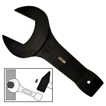 JCB KLUCZ PŁASKI DO POBIJANIA Cr-V 27 mm JCB-79127