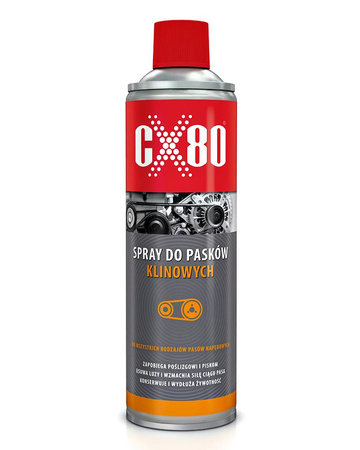 CX80 Spray do pasów klinowych NAPĘDOWYCH ANTYŚLIZGOWY 500 ml