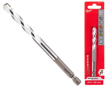 Milwaukee Wiertło uniwersalne MULTI MATERIAL HEX 8 x 120 mm