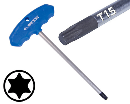 KING TONY KLUCZ SZTORCOWY TORX T15 x 100 mm 