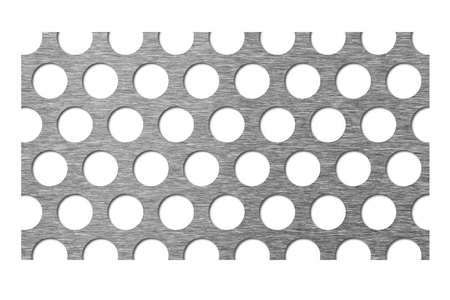Blacha perforowana SUROWA OCZKO 15 mm PRZERWA 6 mm 1500 x 700 mm Rv 15-21 Gr. 1,5 mm