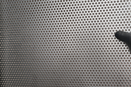 Blacha perforowana OCYNK OCZKO 6 mm PRZERWA 3 mm 1000 x 1000 mm Rv 6-9 Gr. 1 mm