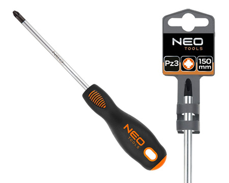 NEO Wkrętak krzyżowy, śrubokręt PZ3 x 150 mm, S2 04-036