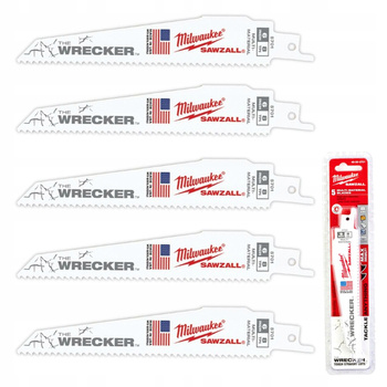 MILWAUKEE BRZESZCZOT WRECKER 150MM 5szt drew/met