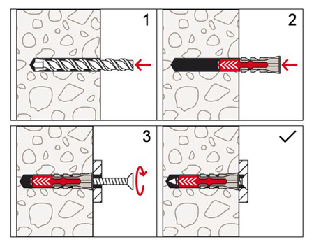 Kołki FISCHER DUOPOWER Koszulka 10 x 80 mm Op. 25 szt.