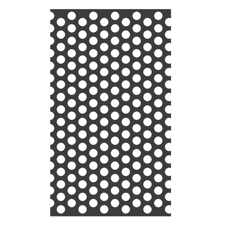 Blacha perforowana SUROWA OCZKO 6 mm PRZERWA 3 mm 1000 x 500 mm Rv 6-9 Gr. 1,5 mm