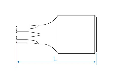 KING TONY Klucz nasadka 1/4" MINI S2 BIT TORX T 10 x 25 mm
