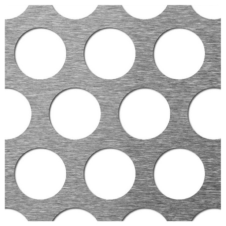 Blacha perforowana SUROWA OCZKO 30 mm PRZERWA 10 mm 200 x 200 Rv 30-40 Gr. 1,5 mm