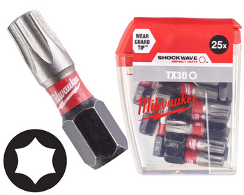 Milwaukee Bit udarowy 1/4" TORX | TX 30 x 25 mm - 1 szt.