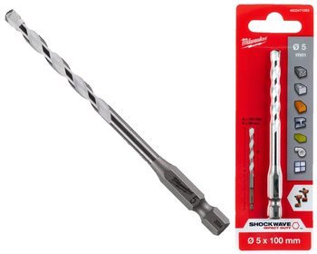 Milwaukee Wiertło uniwersalne MULTI MATERIAL HEX 5 x 100 mm