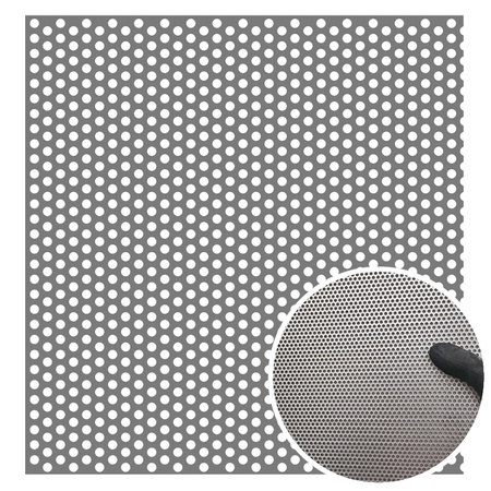 Blacha perforowana OCYNK OCZKO 3 mm PRZERWA 2 mm 1000 x 1000 mm Rv 3-5 Gr. 1,5 mm