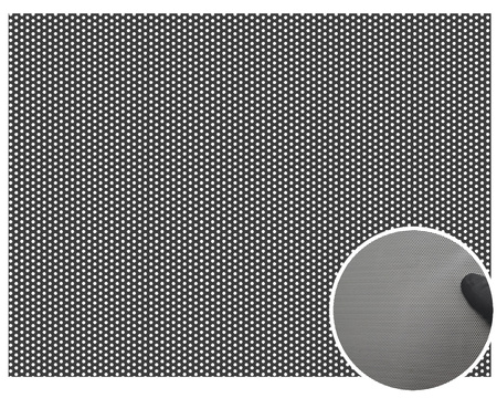 Blacha perforowana SUROWA OCZKO 1 mm PRZERWA 1 mm 1000 x 2000 mm Rv 1-2 Gr. 1 mm