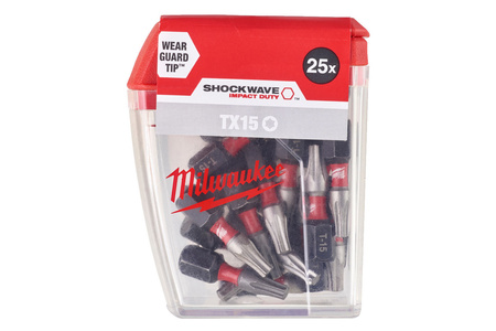 Milwaukee Bit udarowy 1/4" TORX | TX 15 x 25 mm - 1 szt. 