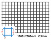 Siatka zgrzewana SUROWA 40 x 40 GR. 3 mm 1000 x 2000 mm
