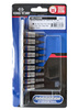 KING TONY Zestaw nasadek z końcówką TORX 1/4" 9 el. T8 - T40 na szynie 2109PR