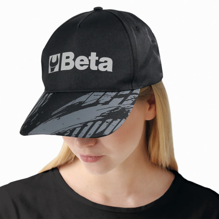 BETA Czapka z daszkiem czarna 7982N