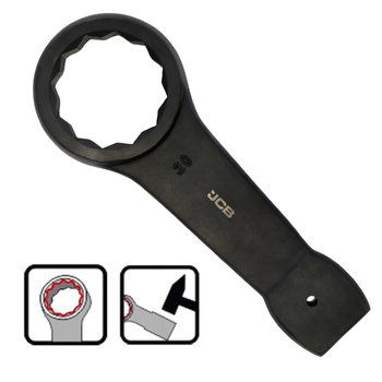 JCB KLUCZ OCZKOWY DO POBIJANIA Cr-V 12-KĄTNY 30 mm JCB-79330