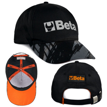 BETA Czapka z daszkiem czarna 7982N