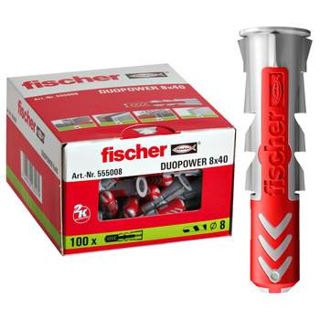 Kołki FISCHER DUOPOWER Koszulka 8 x 40 mm Op. 100 szt.