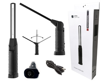 LENA Lighting Latarka warsztatowa, diodowa CRANE COB LED 5W + 1W SMD 