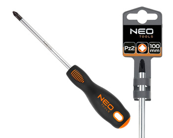 NEO Wkrętak krzyżowy, śrubokręt PZ2 x 100 mm, S2 04-034