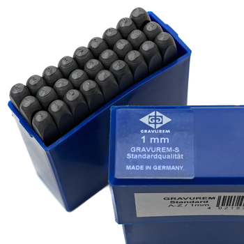 Znaczniki, numeratory LITEROWE A-Z+& GRAVUREM-S | 1 MM