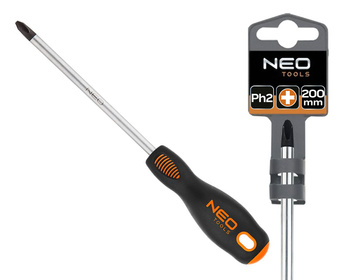 NEO Wkrętak krzyżowy, śrubokręt PH2 x 200 mm, S2 04-025