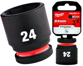 Milwaukee Nasadka udarowa KRÓTKA 1/2" 6-KĄTNA 24 mm 