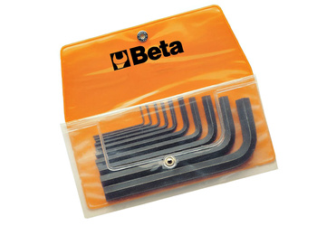 BETA Zestaw 10 kluczy kątowych IMBUSOWYCH KRÓTKICH 96N/B10