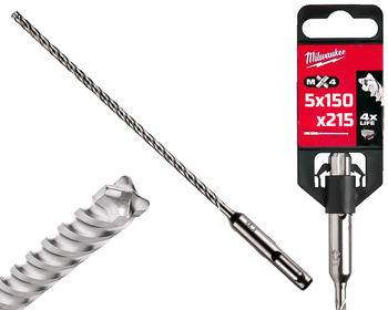Milwaukee Wiertło do betonu SDS-Plus MX4 | 5 x 150 x 215 mm