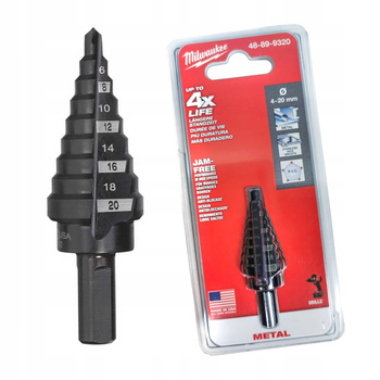 MILWAUKEE WIERTŁO STOPNIOWE STOŻKOWE CHOINKA 4-20