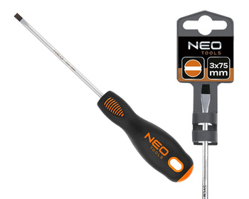 NEO Wkrętak płaski, śrubokręt 3,0 x 75 mm, S2 04-011