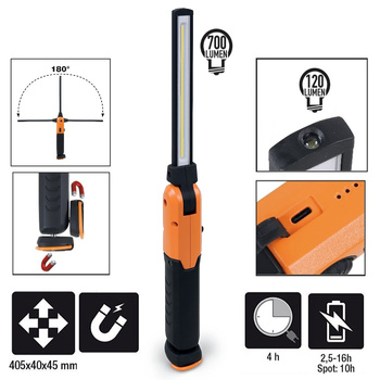 BETA ​LAMPA INSPEKCYJNA LED AKUMULATOROWA Z PRZEGUBEM BETA 1838AM