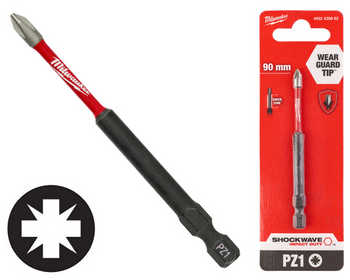 Milwaukee Bit udarowy 1/4" KRZYŻAK | PZ 1 x 90 mm