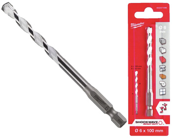 Milwaukee Wiertło uniwersalne MULTI MATERIAL HEX 6 x 100 mm