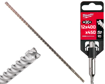 Milwaukee Wiertło do betonu SDS-Plus MX4 | 12 x 400 / 450 mm
