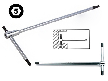 BETA Klucz trzpieniowy PRZESUWNY typu T IMBUS HEX 951 5 mm