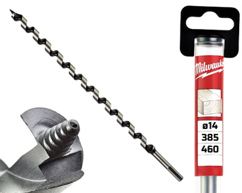 Milwaukee Wiertło kręte ŚWIDER do drewna | 14 x 385 / 460 mm