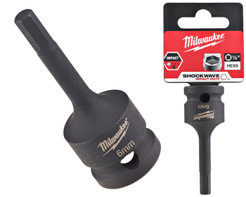 Milwaukee Nasadka udarowa 1/2" IMBUS HEX 6 MM