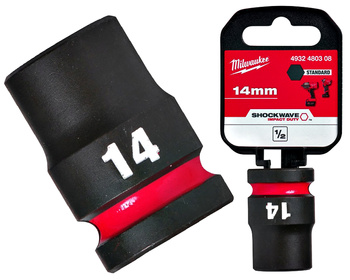 Milwaukee Nasadka udarowa KRÓTKA 1/2" 6-KĄTNA 14 mm 