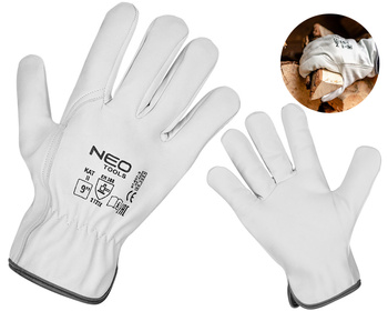 NEO Rękawice robocze 2122X SKÓRA KOZIA | Rozmiar: 9" - L